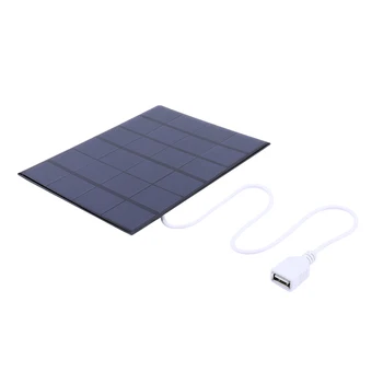 USB Panou Solar Mobil 5W 6V în aer liber Portabil Solare Încărcător Celule Power Bank Camping Echipamente de Supraviețuire