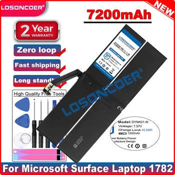 LOSONCOER Bună Calitate Baterie 7200mAh Baterie Laptop pentru Microsoft Surface Laptop 1782 DYNK01 DYNK01-W în stoc