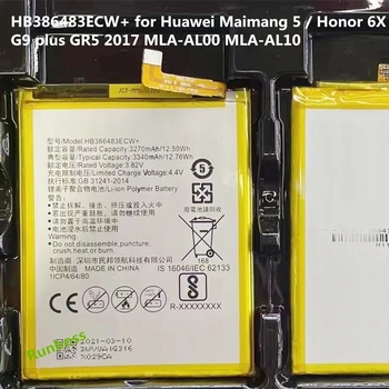 Baterie de înaltă Calitate HB386483ECW+ pentru Huawei Maimang 5 Onoare 6X G9 Plus GR5 2017 MLA-AL00/AL10 Batteria