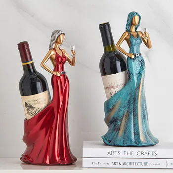 Rack de vin de Colectie de Figurine pentru Interior Bara de Statui și statuete de Lux Decor Acasă Decor Camera Miniaturi pentru Meserii