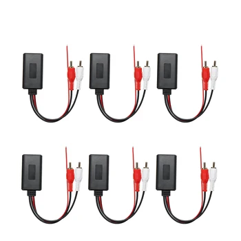 6 Pc-uri Auto Universal Wireless Bluetooth Module Muzica Adaptor Cablu cu 2 RCA AUX in Audio Muzica