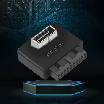 USB3.0 19/20P De TIP E Panoul Frontal Adaptor Max Viteza de Transmisie de 10 gbps Conversie de TIP Plug-C a Introduce Port pentru Placa de baza