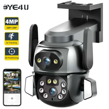 4K 8MP Camera WIFI PTZ Dual Ecran 2K 4MP Binoculară Camere IP de Urmărire Automată de Securitate CCTV Impermeabil de Supraveghere Carecam APP