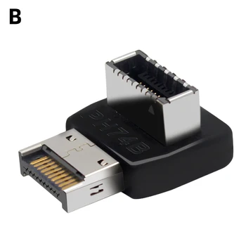 USB 3.1 Tip E de 90 de Grade Convertor USB Frontal C Antet Adaptor de Tip Vertical E Antet Converter pentru Placa de baza Calculator