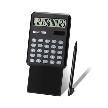 Scrisul de mână Portabil, Calculator de Bază cu Scris Pad, 12 Cifre Desktop Calculator de Buzunar pentru Biroul de Acasă la Școală Negru