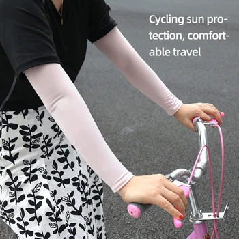2 buc/Set Bicicleta Rulează de Acoperire Braț Non Alunecare Unisex Pescuit, Ciclism Brațul Acoperi Respirabil Ice Cool Una în aer liber de Dimensiuni Accesorii