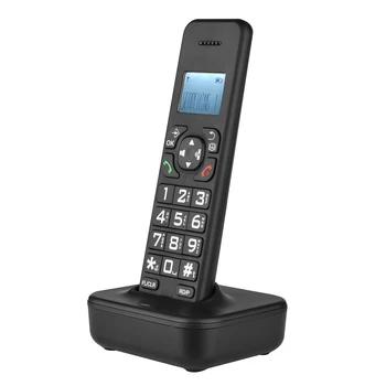 D1002B Telefon fără Fir w/ robot Telefonic ID-ul Apelantului/Apel în Așteptare 1.6 inch LCD cu 3 Linii de Ecran Baterii Reîncărcabile
