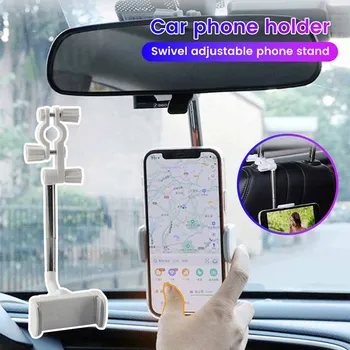 Oglinda Retrovizoare auto Monta Suportul pentru Telefon Ajustabil Suport Mobil Pentru iPhone 13 GPS Scaun Smartphone Telefon Auto Titularului Stand