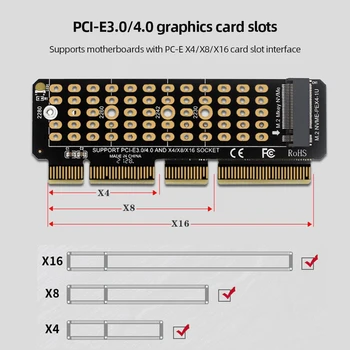 M. 2 M-Key Card de Expansiune SSD Pentru PCIE4.0 Accelerator Card M2 NVME Adaptor Card Viteză maximă X4 Suport 1U Server pentru 2230-2280 SSD