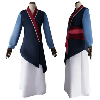 2023 Noua Printesa Mulan Cosplay Costum albastru rochie fete haine de Crăciun Costum anime Costum de Uniformă pentru Femei