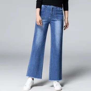 2023 Noi Femei Primavara-Vara Pantaloni Lenjerie de pat din Bumbac Solidă Talie Elastic Pantaloni Moale de Înaltă Calitate pentru Femei Ladys