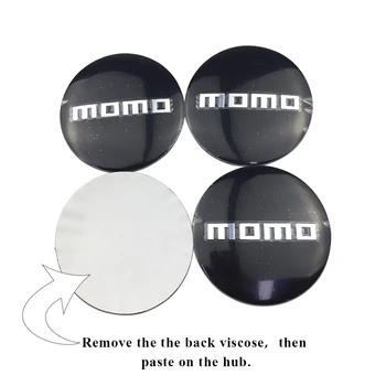 3D Momo Logo-ul de Roți Auto Center Capac Autocolante Auto Accesorii Anvelope Acoperi Decal Fit pentru Suzuki Sx4 VW, Volvo, Fiat 500 Audi A3 A4