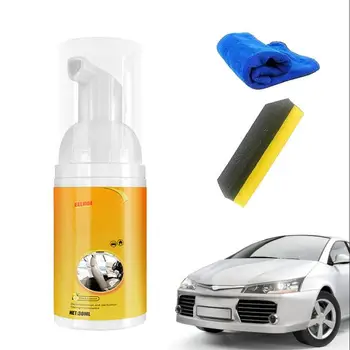 Multifuncțional Spuma Spray Auto Interior Bule De Spumă Spray Cu Spuma De Curatare Kit Pentru Masina Si Casa, Inclusiv Burete De Curățare Și Pânză