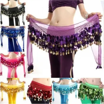 Pentru Thailanda/India/Arabe Spectacol Sexy Costume Ciucuri Talie Lanț Hip Eșarfă Dansatoare Fusta Belly Dance Centura
