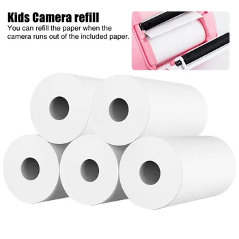 Albă de hârtie termică 5 role/mulțime de copii de fotografiat instant printing camera copiilor hârtie de imprimare înlocuirea accesorii
