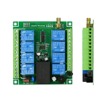 12V24V fără fir control de la distanță comutator 8-modul releu cutie de control electronic 36V48V comutator inteligent pentru corpuri de iluminat