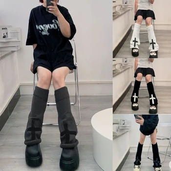 Femei De Moda Tricot Încălzit De Picior Picior Lung Șosete Cald Student Fete Boot Sock
