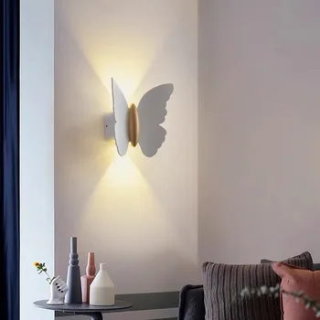 LED Lampă de Perete Impermeabil Interior Exterior Dual Folosind Scara Balcon Curte cu Grădină Acasă Decor Fluture de Perete de Lumină