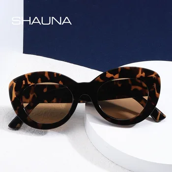 SHAUNA Femei de Moda ochelari de Soare Ochi de Pisica UV400