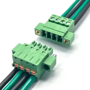 5pairs Lipire-gratuit fundul conexiune 15EDGRKM-3.81 cu KDM primăvară plug plug, plug-in bloc terminal cu ureche flanșă