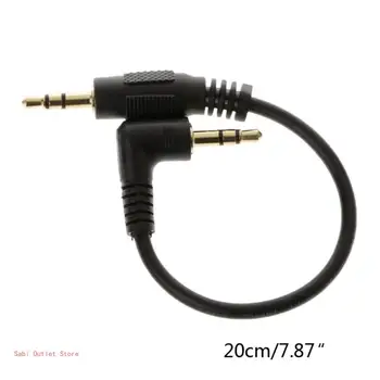 3.5 mm Cablu 3.5 tata-tata Cablu de 90 de Grade Cablu AUX pentru Masina SUV Căști MP3/4 Aux Cablu