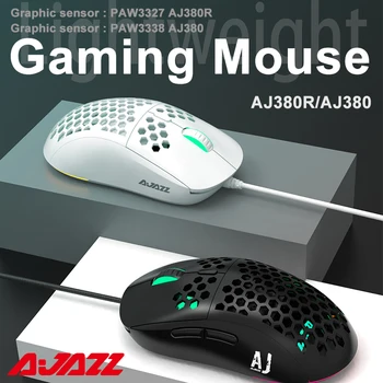 AJAZZ AJ380 RGB prin Cablu E-sport Mouse de Gaming DPI Regla 6 Butonul Mouse USB Soareci de Calculator PAW3327 PAW3338 pentru Laptop Accesorii
