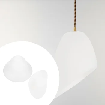 2 Buc Capac de Lumină Unic Lampa de Birou Shade Abajur de Lampă de Masă-coș de fum Alb Candelabru Creative Pălărie de Paie Simple