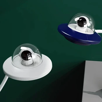 Lampă de noptieră USB Plug-in de Protecție pentru Ochi Hrănirea Copilului Nava Astronaut a Condus Lumina de Noapte pentru Copii Lampa Decor Dormitor Lămpi de Masă