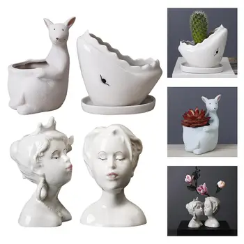 Vaza Ceramica De Artă Oală Creative De Plantat Biroul De Acasă Cabinetr