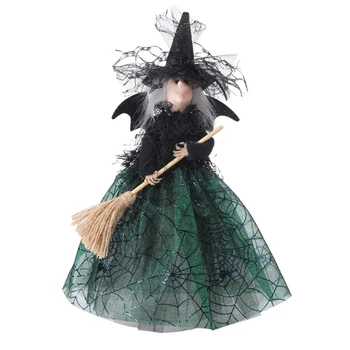 Vrăjitoare De Halloween Papusa Decor Casa Vrăjitoare, Vrăjitor Figurina Ornamente De Halloween Festival Party Doll Pandantiv Decora Elemente De Recuzită