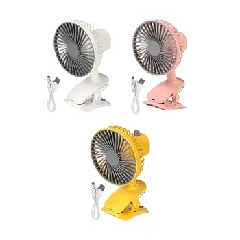 Clip Fan Fan Personal Reîncărcabilă 90° Auto Ventilator Oscilant Mini Birou, Ventilator pentru a Călători