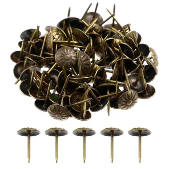 100 Buc Goblincore Cameră Decor Crizantema Bule De Unghii, Tapiterie, Mobilier Din Metal Pioneze Decorative Fier Împinge Pushpins