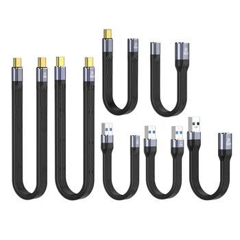 2023 Noi Chager Cablu pentru 3 Dispozitive, 13cm/22cm Cablu de Date USB 10/Transferul de Date 20Gbps