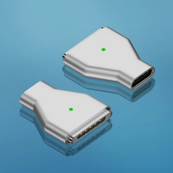 Magnetic USB Adaptor de C Indicatorul luminos PD Rapid de Încărcare Adaptor de Tip C Converter pentru Magsafe pentru MacBook Air/Pro 2021-2023
