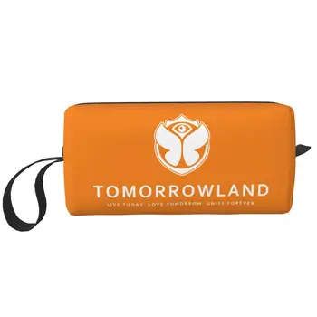 Tomorrowland Borsetă Belgian Electronic Dance Music Festival Machiaj Cosmetice Organizator Doamnelor Frumusete De Stocare Dopp Kit Caz