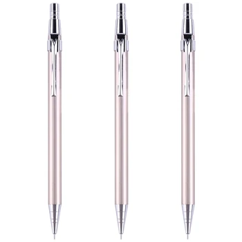 3X Metal Creion Mecanic de Presă Automată Stilouri Pentru Desen Scris de Papetarie Scoala Rechizite de Birou:0.7 Mm