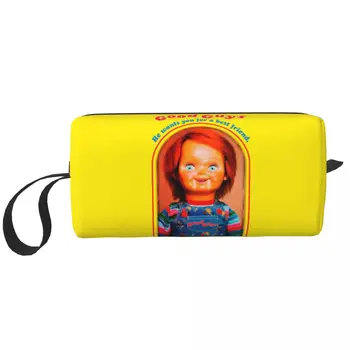 Buna Baieti Chucky Călătorie Sac de Cosmetice Femei Joacă de Copil Papusa Machiaj articole de Toaletă Organizator Lady Beauty Pungi de Depozitare Dopp Kit Caz