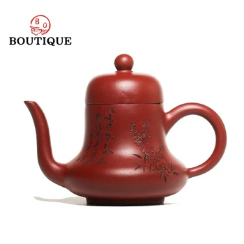 130ml Chineză Yixing Violet Ceainic de Lut Maestru de Mână-sculptate Oală de Ceai Minereu Brut Manual Dahongpao Fierbător Autentic Zisha Set de Ceai
