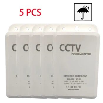 5PCS/1Set în aer liber rezistent la apa de Alimentare DC Adaptor de 12V 2.5 a Pentru 110V-240V de Intrare Pentru Securitate CCTV WiFi Camara Camera IP PTZ