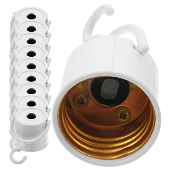 10 buc Bec LED E27 Șurub în caz de Urgență Bec Titularul Lampă Convertor cu Cârlig pentru a Crește Sufragerie, Garaj, Bucatarie