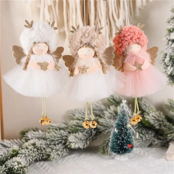2023 Decoratiuni de Craciun pentru Pomul de Crăciun Înger Păpuși Pandantiv Copac Xmas Decor Ornamente de Crăciun 2024 Anul Nou Cadouri pentru Copii