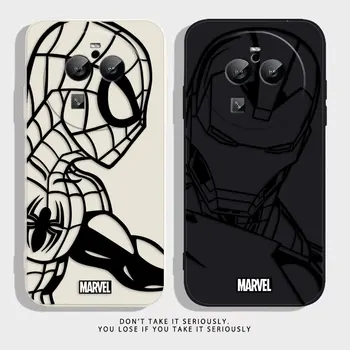 Marvel Herose Iron Spider-Man Caz de Telefon Pentru OPPO find X5 X6 X3 X2 REALME X7 X50 RENO ACE 2 2Z 4Z 4 6 7 Lite 5Z 4G 5G PRO Caz