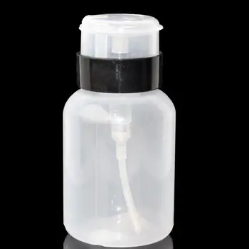 1/2/4BUC Portabil Goale de Plastic Apăsați Pompa de Sticla de lac de Unghii Remover Alcool recipiente cu Lichid Unghii UV Gel Cleaner Sticla