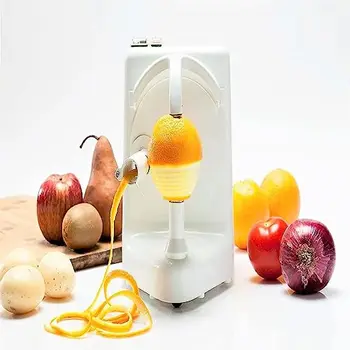 Pelamatic Portocaliu Peeler Pro, Automat Multifuncțional Peeling Mașină pentru Fructe și Legume, Alb
