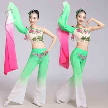 Etapa Purta Tradițională Chineză De Dansuri Populare Costume Pentru Femeie Costume Copii Yangko Fata De Copii Rochie De Femei
