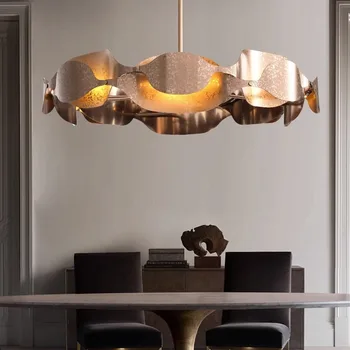 Design simplu Sufragerie Lumina Pandantiv Creative Moderne, din Oțel Inoxidabil Lustru Led Home Decor Vintage Agățat Lampă de Plafon
