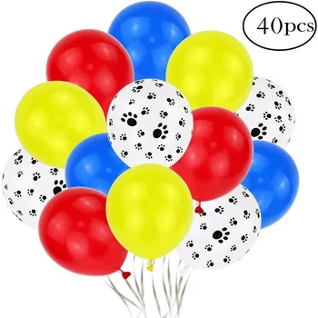 40pcs Câine Amprenta Balon Latex Pachet Balon în formă de Câine de Companie Petrecerea de Ziua Decor Baloane