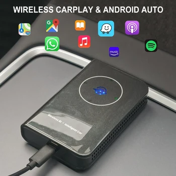 2023 Android Auto Wireless CarPlay Adaptor Inteligent Ai Cutie Plug And Play Bluetooth Wi-Fi Auto Connect Pentru Tesla Model 3 Y X S