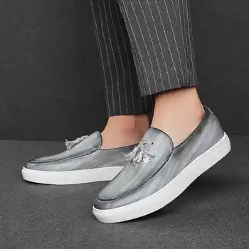 Pantofi Albi Non Alunecare Om Pantofi Casual Zapat Shose Designer De Lux 2023 High Top Adidași De Tenis Drăguțe Scarpa Frumos Nou Minim