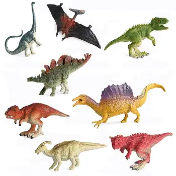 Natura Jucărie De Învățământ Realiste Dinozaur Model Pterozauri Stegosaurus Tyrannosaurus Rex Figurine Preistorice Scena